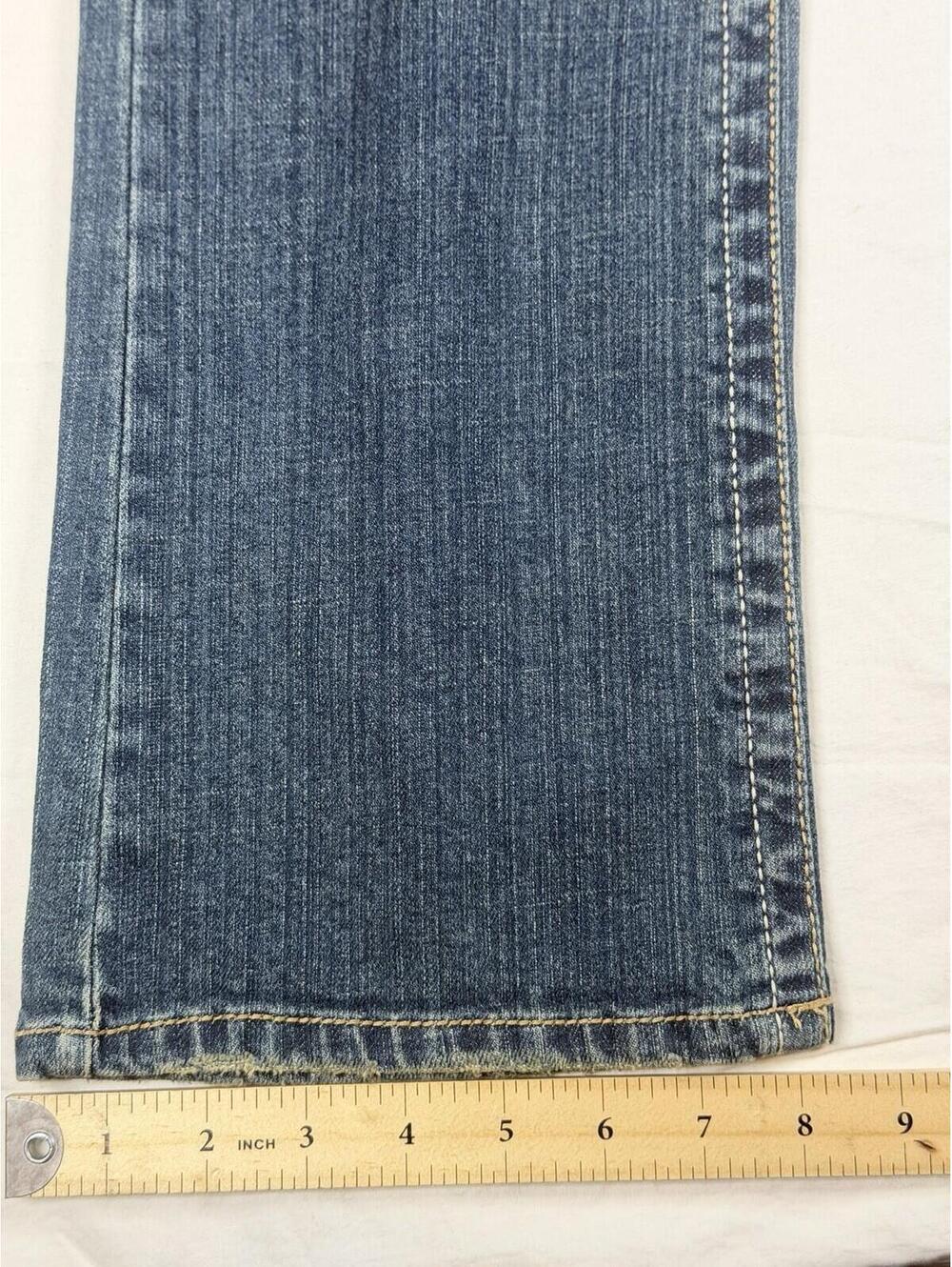 👖✨ Y2K Aeropostale Chelsea Bootcut Jeans 3/4 Short ✨👖 - Picture 13 of 16